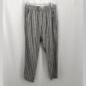 Marine Layer Allison Pants Black White Striped Size Small